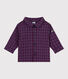 Camisa de franela a cuadros para bebé