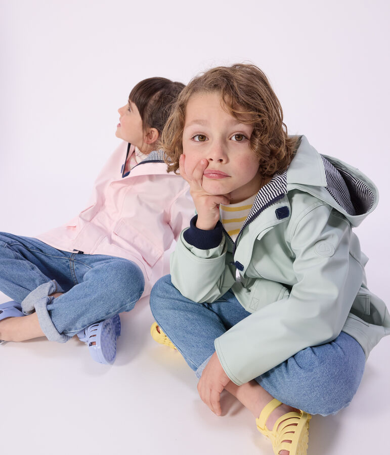 Chubasquero ic&oacute;nico infantil azul