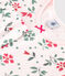 Pijama pirata infantil de algod&oacute;n con estampado de flores rosa/multicolor