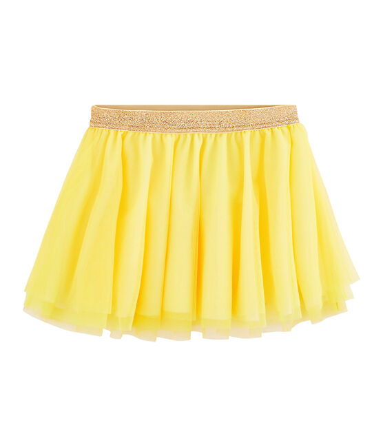 Falda de niña amarillo EBLOUIS