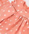 Conjunto de dos piezas de algodón con estampado de soles para recién nacido naranja ABRICOT/ MARSHMALLOW
