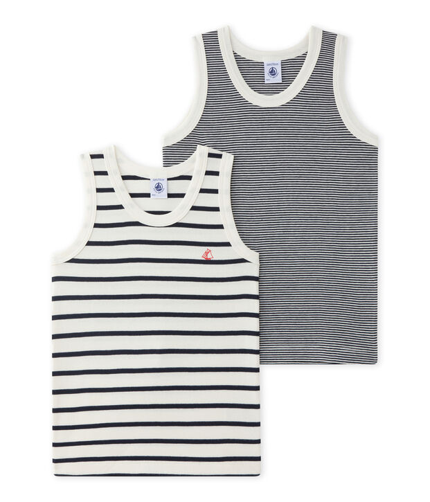 Par de camisetas de tirantes para ni&ntilde;o multicolor