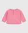 Sudadera de algod&oacute;n con estampado de animal para beb&eacute; rosa