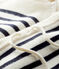 Conjunto de 2 prendas a rayas de bebé de punto con lana blanco MARSHMALLOW/azul SMOKING