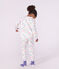 Pijama infantil de mulet&oacute;n con estampado de dragones blanco/multicolor