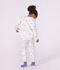 Pijama infantil de mulet&oacute;n con estampado de dragones blanco/multicolor