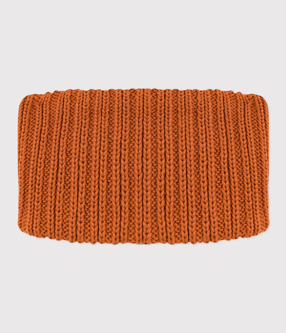 Braga de cuello de punto con forro de tejido polar para bebé, niño o niña marron ECUREUIL