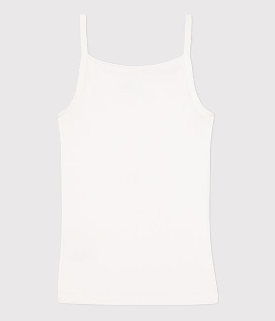 Camiseta de tirantes L'ICONIQUE de algodón ORGÁNICO de mujer blanco ECUME