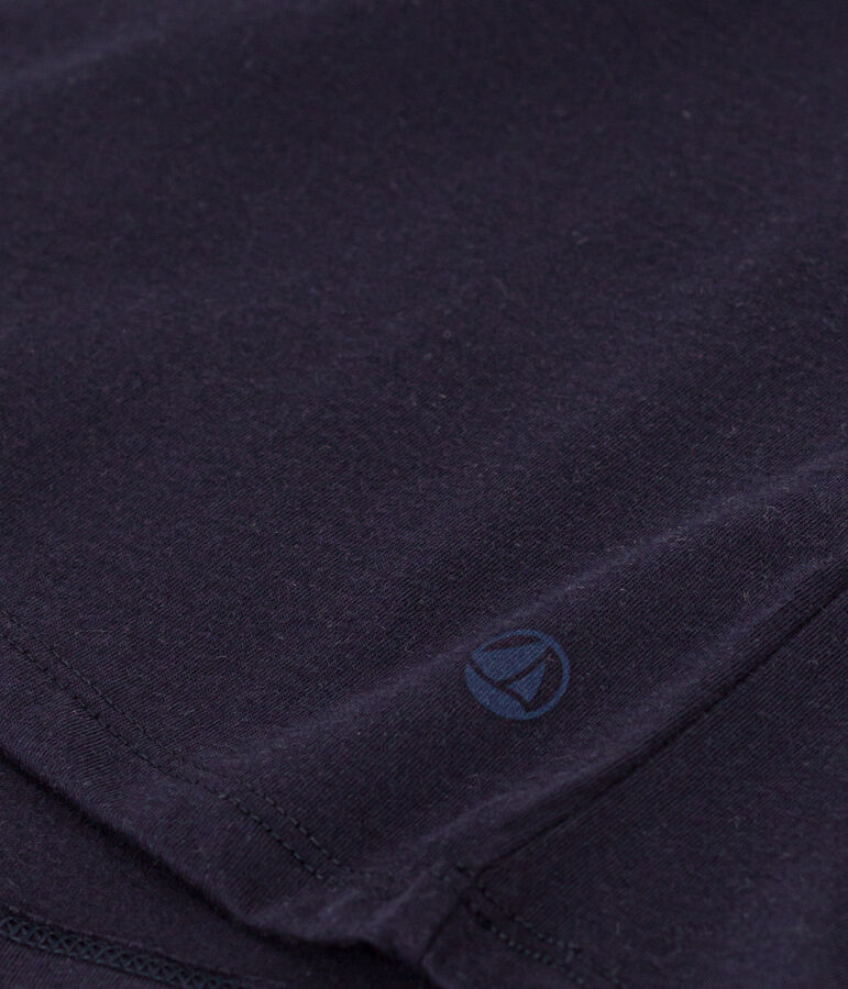 Camiseta LA RECTA de algod&oacute;n con cuello redondo para mujer azul