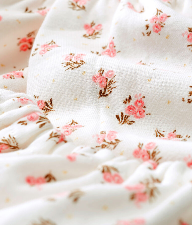 Vestido y braguita &laquo;bloomer&raquo; para beb&eacute; ni&ntilde;a blanco MARSHMALLOW/blanco MULTICO