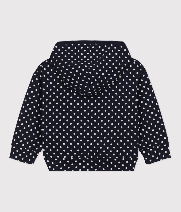 Sudadera con capucha de ni&ntilde;a azul/crudo