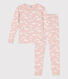 Pijama de algodón ajustado para niña