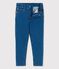 Pantalón regular de tejido vaquero sostenible para niño azul BLEU DELAVE