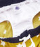 Shorts de playa infantiles para niño amarillo BAMBOO/blanco MARSHMALLOW