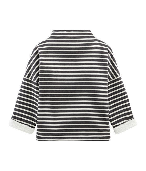 Marinera reversible de mujer negro CITY/beige COQUILLE