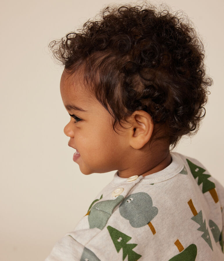 Sudadera de felpa para beb&eacute; beige MONTELIMAR/blanco MULTICO