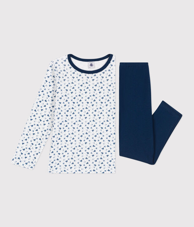 Pijama de terciopelo para ni&ntilde;o/a azul/multicolor