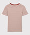 Camiseta L'ICONIQUE con cuello redondo de algodón orgánico de mujer beige MONTELIMAR/ OMBRIE