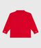 Chaqueta infantil lisa de algod&oacute;n rojo
