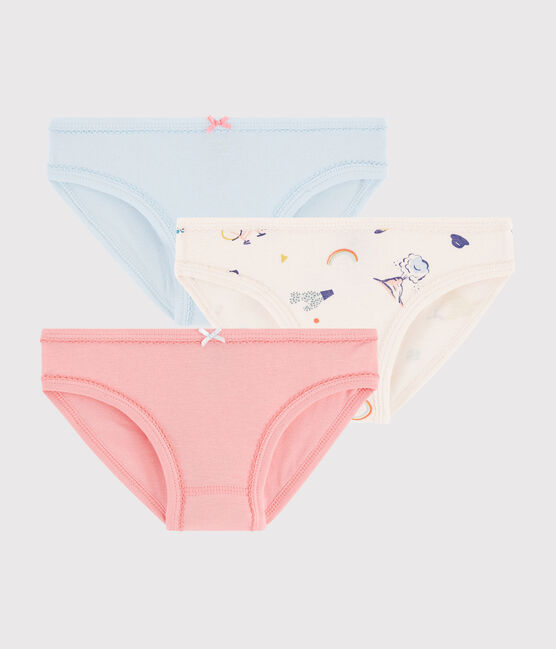 Juego de 3 braguitas con animales yoga para niña pequeña variante 1