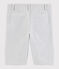 Bermudas de mil rayas de niño gris GRIS/blanco MARSHMALLOW