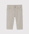 Pantalón de rayas para bebé niño gris MINERAI/blanco LAIT