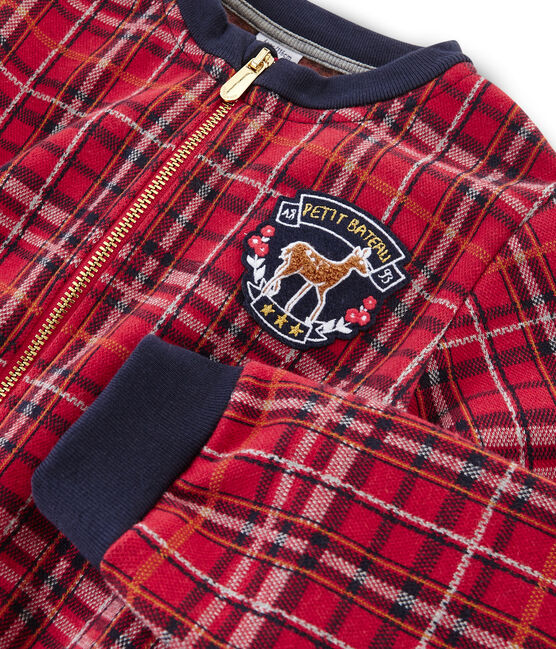 Teddy estilo escocés para niña rojo TERKUIT/blanco MULTICO