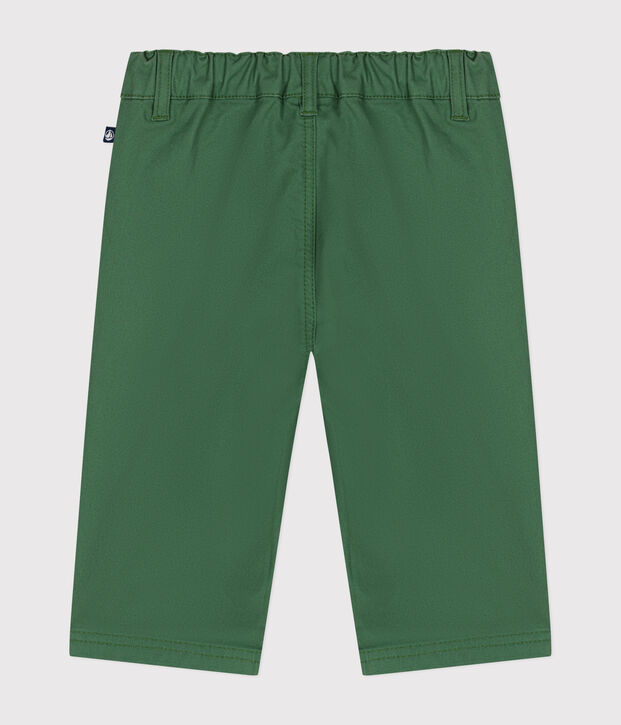 Pantal&oacute;n de sarga para beb&eacute; verde