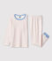 Pijama con motivos de algodón orgánico infantil unisex blanco MARSHMALLOW/rojo PEPS