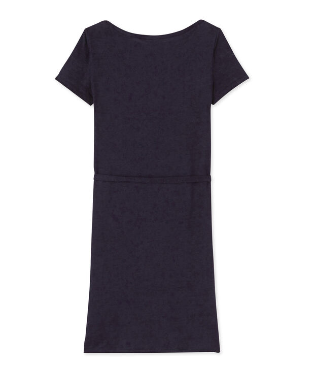 Vestido de lino para mujer azul
