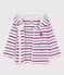 Sudadera con capucha a rayas de jersey grueso para bebé blanco MARSHMALLOW/blanco MULTICO