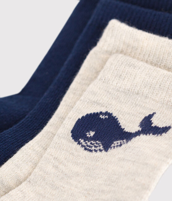 2 pares de calcetines de algodón con motivo de ballena para bebé variante 1