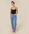Bodi de algodón y elastano de mujer negro BLACK