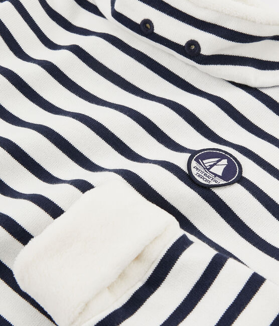 Sudadera de niño blanco MARSHMALLOW/azul SMOKING