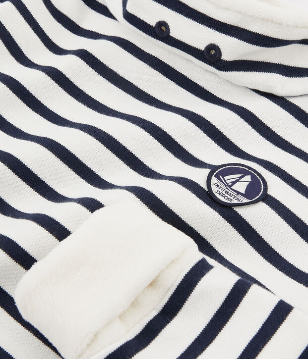 Sudadera de ni&ntilde;o blanco/azul