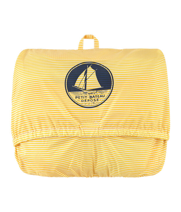 Cortavientos corto unisex amarillo/blanco