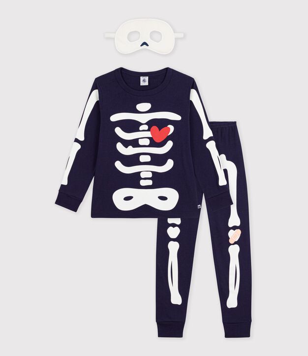 Pijama tipo disfraz infantil de algod&oacute;n de esqueleto SOIR