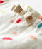 Pantal&oacute;n estampado para beb&eacute; ni&ntilde;a blanco/multicolor