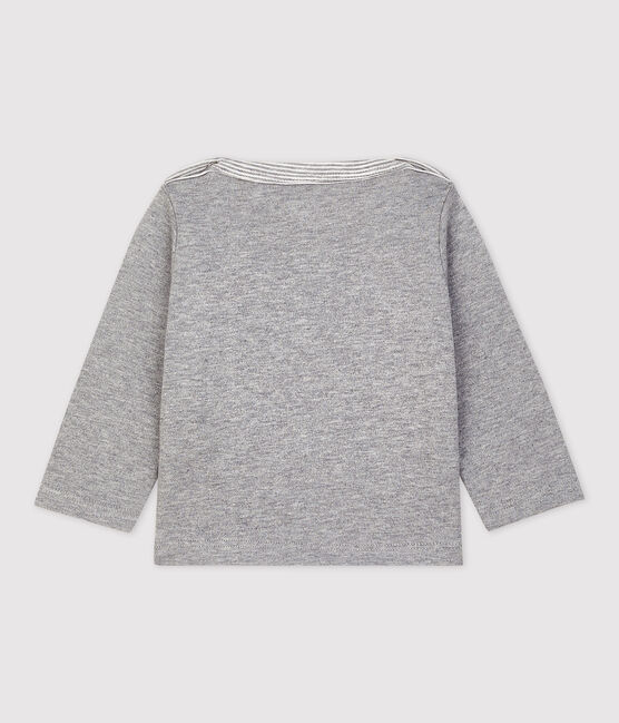 Camiseta de manga larga a rayas para bebé niño gris SUBWAY CHINE