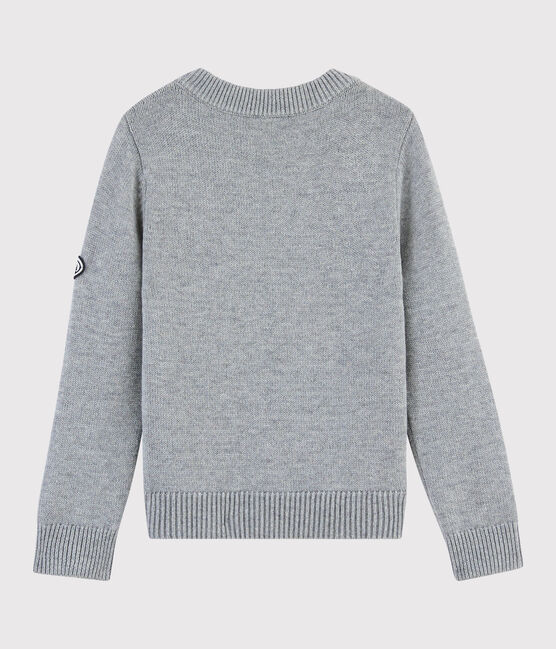 Jersey de lana y algodón de niña/niño gris SUBWAY CHINE