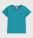 Camiseta de algodón a rayas para niño