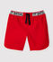 Short de baño reciclado de niño rojo TERKUIT