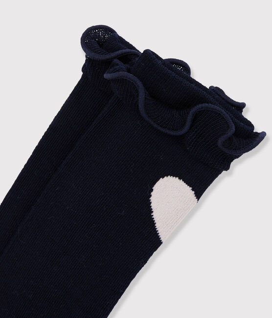Calcetines altos para niña azul SMOKING