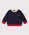Sudadera de muletón de bebé azul SMOKING