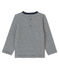Camiseta de tejido túbico para bebé niño azul SMOKING/beige COQUILLE