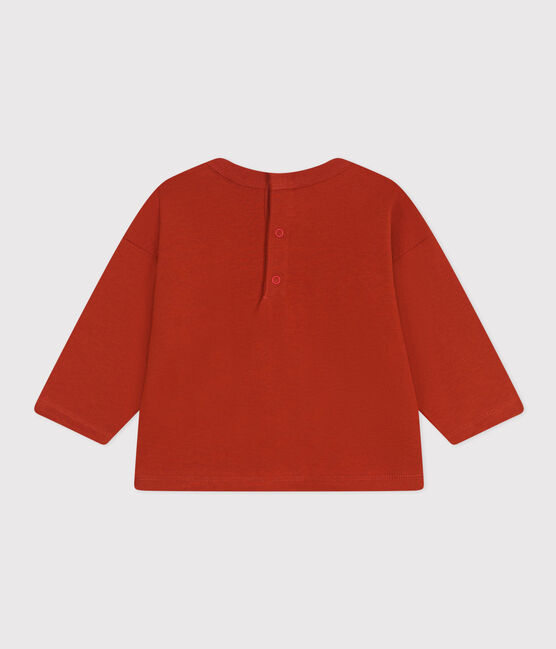 Camiseta de manga larga de jersey para bebé rojo HARISSA
