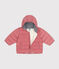 Abrigo con forro polar de bebé rosa ROSEWOOD