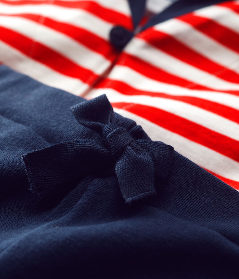 Conjunto de dos piezas de estilo marinero para beb&eacute; rojo/multicolor