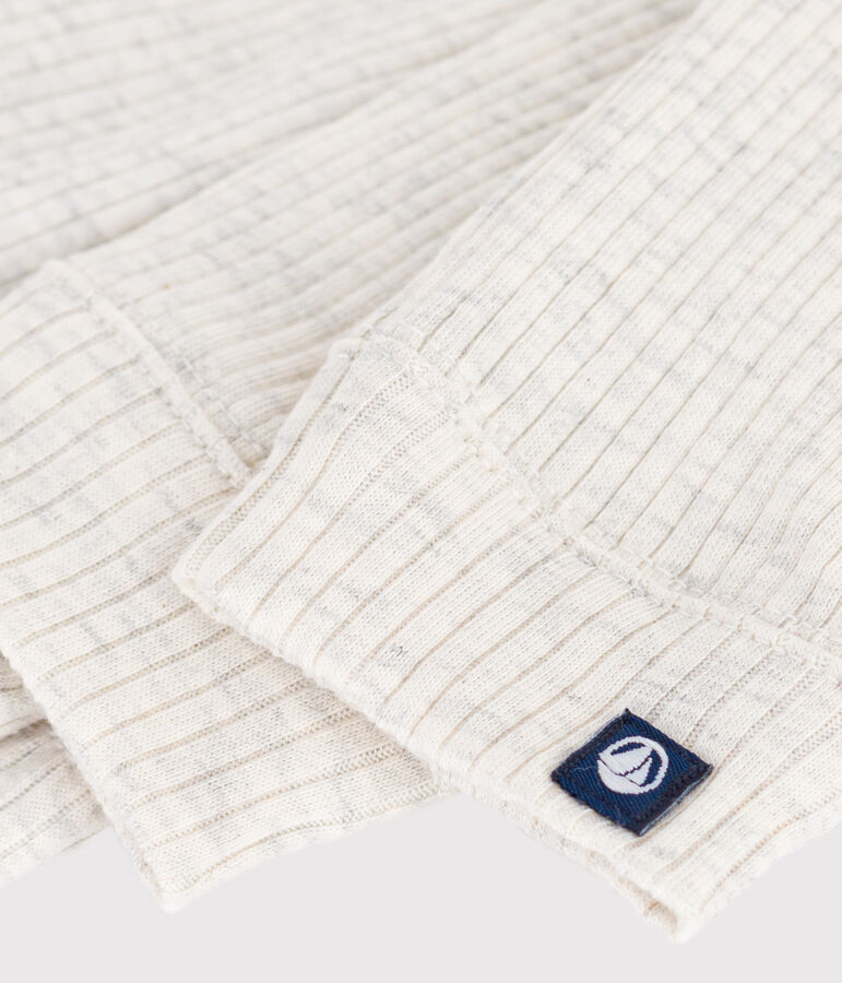 Leggings lisos de algod&oacute;n para beb&eacute; beige