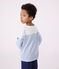 Camiseta marinera infantil de algodón de manga larga blanco MARSHMALLOW/azul ALASKA